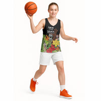 Mahalo Hawaii Ho'oponopono Pule Basketball Jersey Polynesian Pattern Cross LT7 - Polynesian Pride