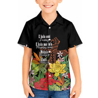 Mahalo Hawaii Ho'oponopono Pule Hawaiian Shirt Polynesian Pattern Cross