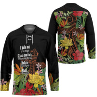 Mahalo Hawaii Ho'oponopono Pule Hockey Jersey Polynesian Pattern Cross LT7 - Polynesian Pride