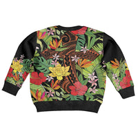 Mahalo Hawaii Ho'oponopono Pule Kid Ugly Christmas Sweater Polynesian Pattern Cross LT7 - Polynesian Pride