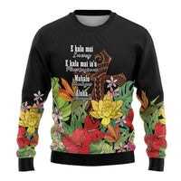 Mahalo Hawaii Ho'oponopono Pule Ugly Christmas Sweater Polynesian Pattern Cross LT7 - Polynesian Pride