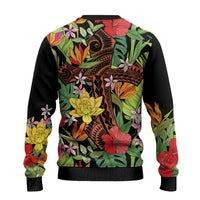 Mahalo Hawaii Ho'oponopono Pule Ugly Christmas Sweater Polynesian Pattern Cross LT7 - Polynesian Pride