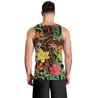 Mahalo Hawaii Ho'oponopono Pule Men Tank Top Polynesian Pattern Cross LT7 - Polynesian Pride