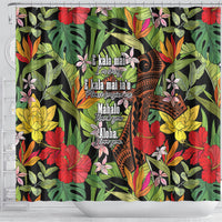 Mahalo Hawaii Ho'oponopono Pule Shower Curtain Polynesian Pattern Cross LT7 - Polynesian Pride