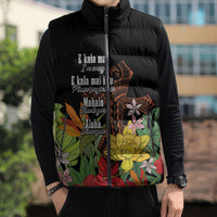 Mahalo Hawaii Ho'oponopono Pule Sleeveless Puffer Jacket Polynesian Pattern Cross LT7 - Polynesian Pride