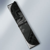 Hawaii Ka Pule a ka Haku Memorial Auto Sun Shade Flower Lei Cross - Black LT7 - Polynesian Pride