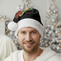 Hawaii Ka Pule a ka Haku Memorial Christmas Santa Hat Flower Lei Cross - Black LT7 - Polynesian Pride