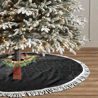 Hawaii Ka Pule a ka Haku Memorial Tree Skirt Flower Lei Cross - Black LT7 - Polynesian Pride