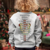 Hawaii Ka Pule a ka Haku Memorial Kid Ugly Christmas Sweater Flower Lei Cross - Ivory White LT7 - Polynesian Pride