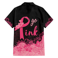 Polynesian Kid Hawaiian Shirt Plumeria Breast Cancer Awareness Survivor Ribbon Pink LT7 - Polynesian Pride