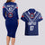 Personalised Samoa Rugby Couples Matching Long Sleeve Bodycon Dress and Hawaiian Shirt World Cup 2023 Siamupini Siva Tau LT7 - Polynesian Pride