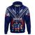 Personalised Samoa Rugby Hoodie World Cup 2023 Siamupini Siva Tau LT7 Blue - Polynesian Pride