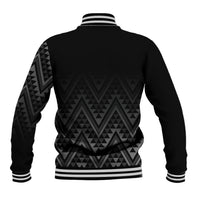 New Zealand Ta Moko Silver Fern Baseball Jacket Taniko Taniwha Motifs LT7 - Polynesian Pride