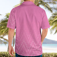 New Zealand Ta Moko Silver Fern Pink Hawaiian Shirt Taniko Taniwha Motifs LT7 - Polynesian Pride