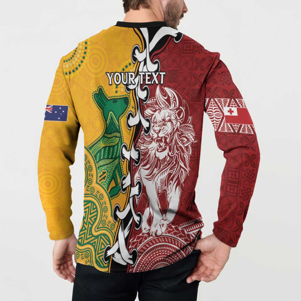 Mate Ma'a Tonga Vs Australia Rugby Personalized Button Sweatshirt Special Mascots