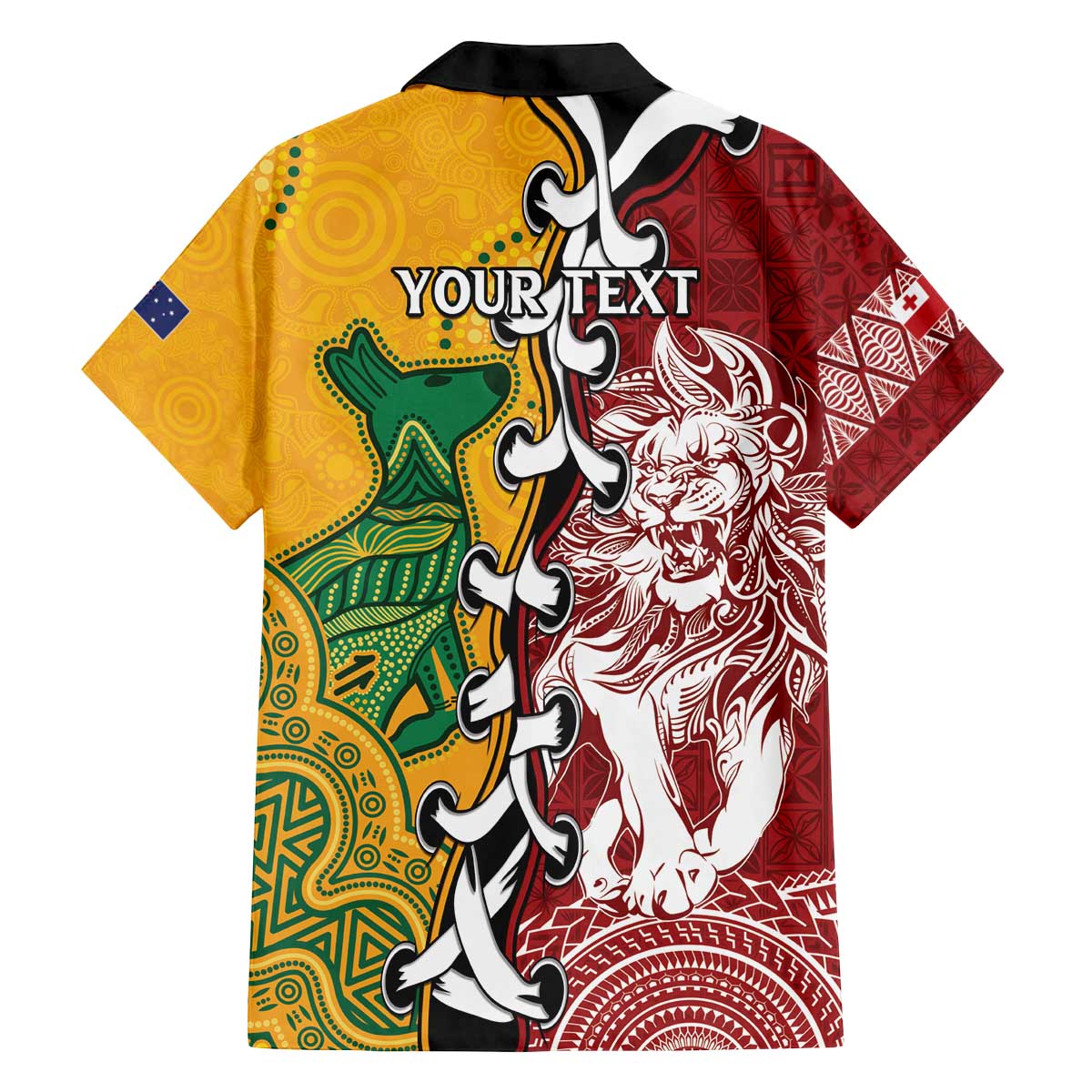 Mate Ma'a Tonga Vs Australia Rugby Personalized Family Matching Off The Shoulder Long Sleeve Dress and Hawaiian Shirt Special Mascots