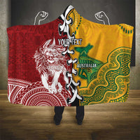 Mate Ma'a Tonga Vs Australia Rugby Personalized Hooded Blanket Special Mascots