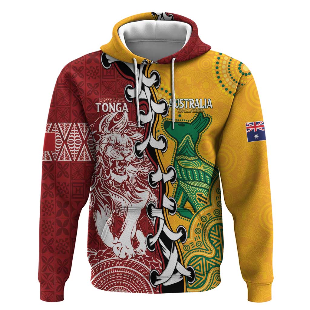 Mate Ma'a Tonga Vs Australia Rugby Personalized Hoodie Special Mascots