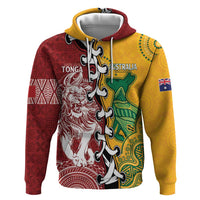 Mate Ma'a Tonga Vs Australia Rugby Personalized Hoodie Special Mascots LT7 Pullover Hoodie Colorful - Polynesian Pride