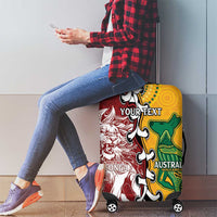 Mate Ma'a Tonga Vs Australia Rugby Personalized Luggage Cover Special Mascots LT7 - Polynesian Pride