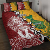 Mate Ma'a Tonga Vs Australia Rugby Personalized Quilt Bed Set Special Mascots LT7 Colorful - Polynesian Pride