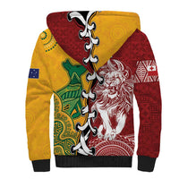 Mate Ma'a Tonga Vs Australia Rugby Personalized Sherpa Hoodie Special Mascots LT7 - Polynesian Pride