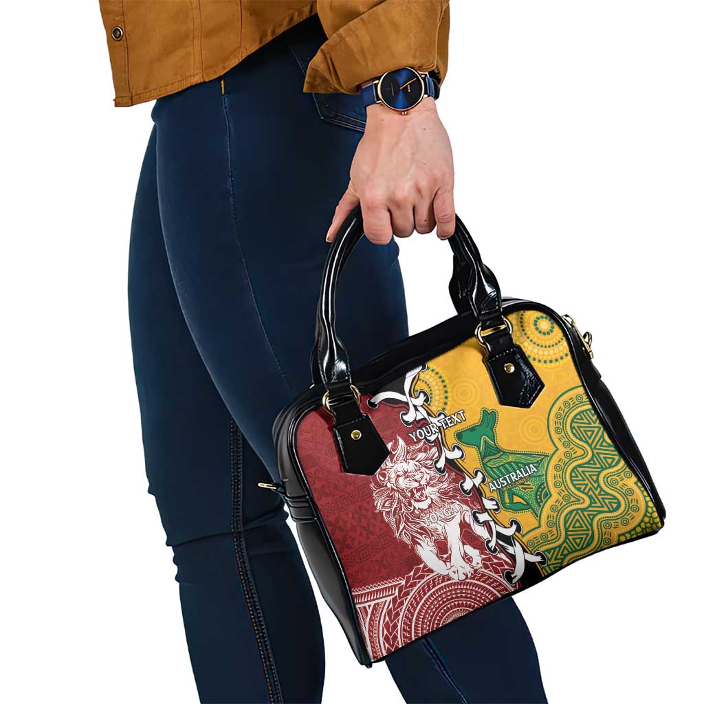 Mate Ma'a Tonga Vs Australia Rugby Personalized Shoulder Handbag Special Mascots LT7 - Polynesian Pride