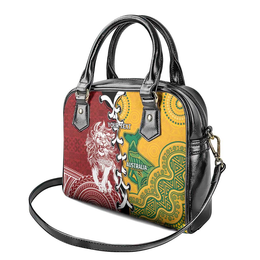 Mate Ma'a Tonga Vs Australia Rugby Personalized Shoulder Handbag Special Mascots LT7 - Polynesian Pride