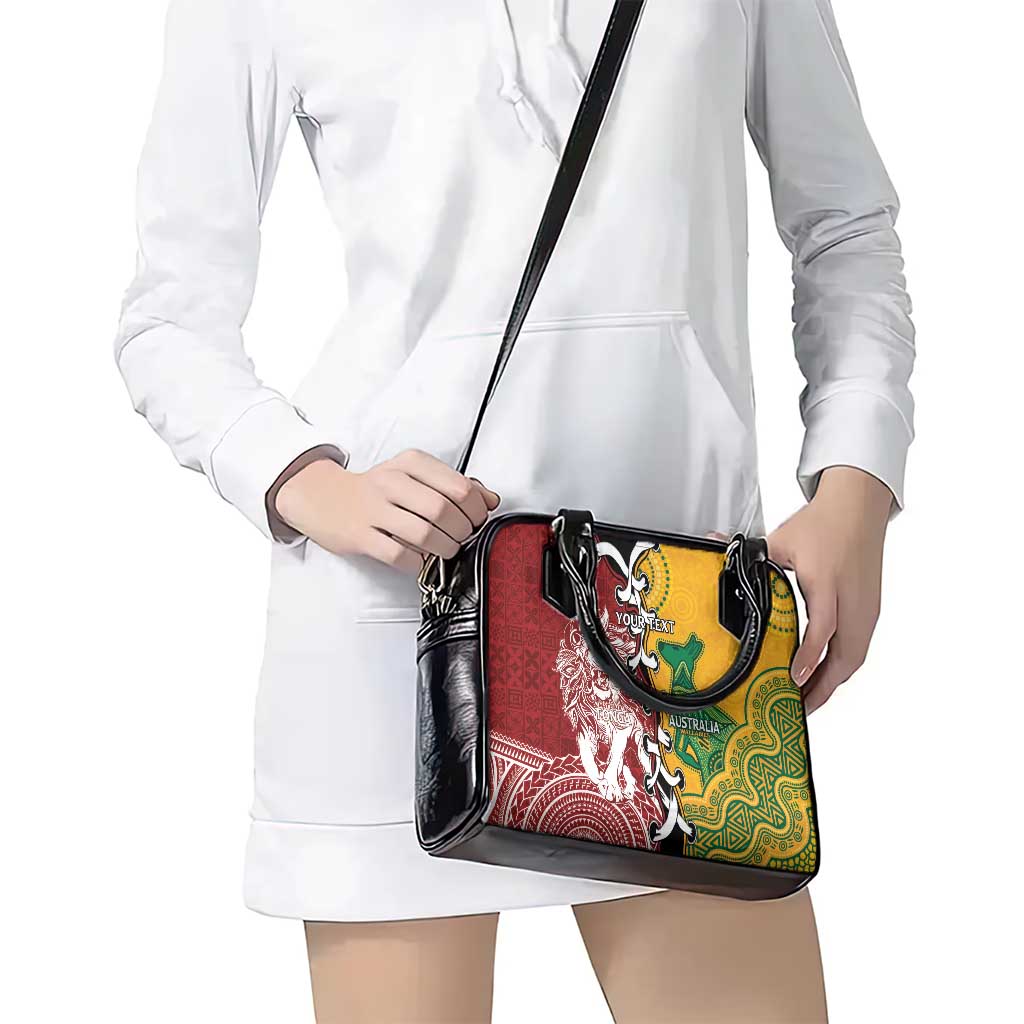 Mate Ma'a Tonga Vs Australia Rugby Personalized Shoulder Handbag Special Mascots LT7 - Polynesian Pride