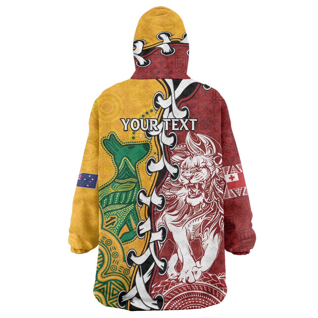 Mate Ma'a Tonga Vs Australia Rugby Personalized Wearable Blanket Hoodie Special Mascots LT7 - Polynesian Pride