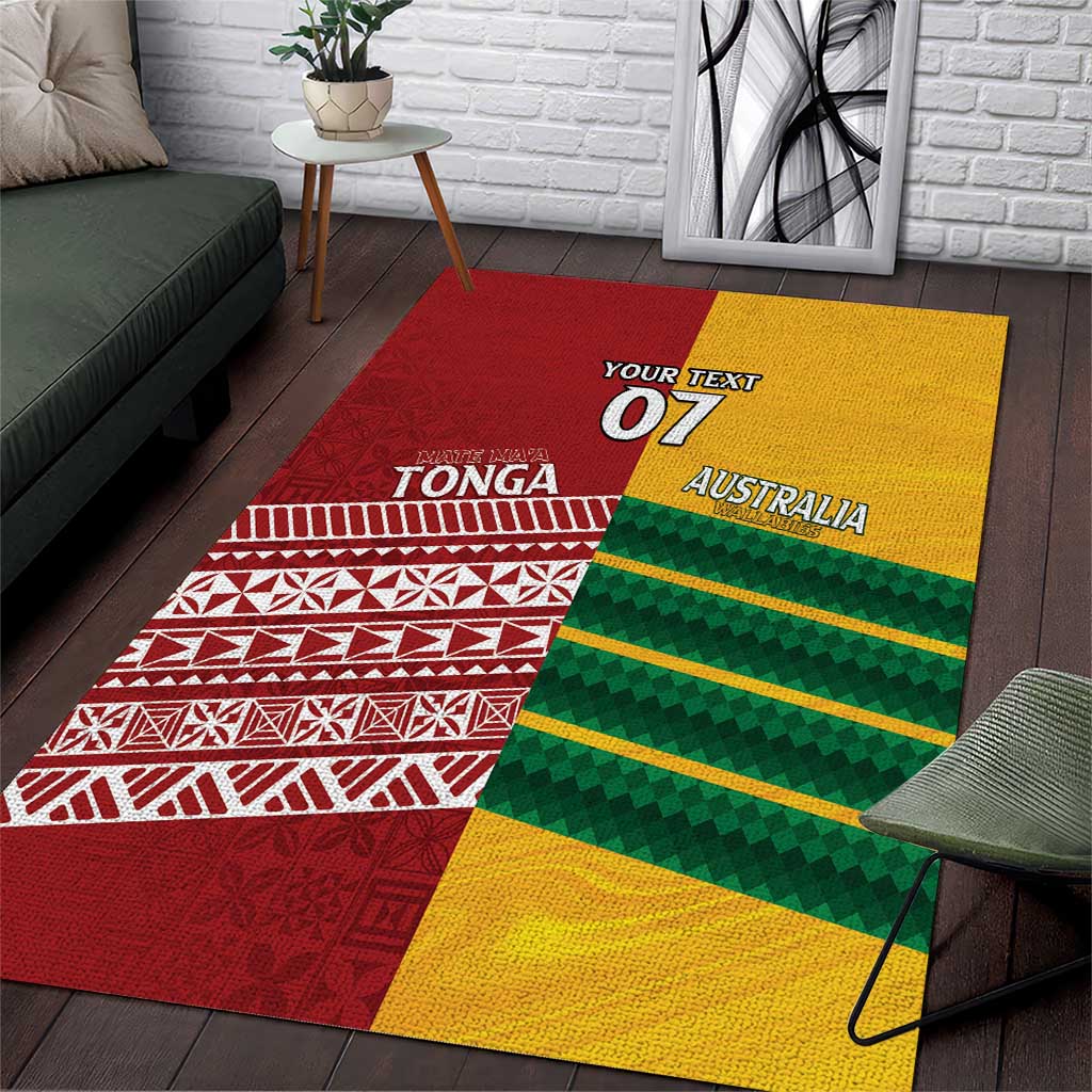 Australia - Tonga Rugby Custom Area Rug Minimalist Dynamic