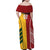 Australia - Tonga Rugby Custom Family Matching Off Shoulder Maxi Dress and Hawaiian Shirt Minimalist Dynamic