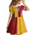 Australia - Tonga Rugby Custom Family Matching Off Shoulder Short Dress and Hawaiian Shirt Minimalist Dynamic