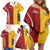 Australia - Tonga Rugby Custom Family Matching Off Shoulder Short Dress and Hawaiian Shirt Minimalist Dynamic