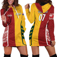 Australia - Tonga Rugby Custom Hoodie Dress Minimalist Dynamic LT7 - Polynesian Pride