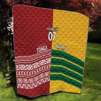 Australia - Tonga Rugby Custom Quilt Minimalist Dynamic
