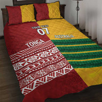 Australia - Tonga Rugby Custom Quilt Bed Set Minimalist Dynamic LT7 Colorful - Polynesian Pride