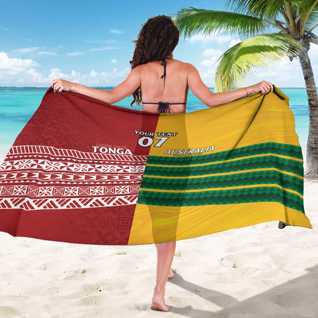 Australia - Tonga Rugby Custom Sarong Minimalist Dynamic LT7 - Polynesian Pride