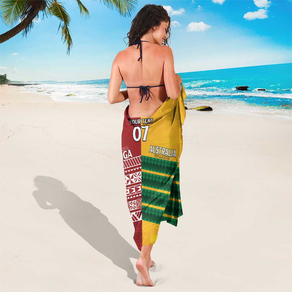 Australia - Tonga Rugby Custom Sarong Minimalist Dynamic LT7 - Polynesian Pride