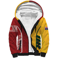 Australia - Tonga Rugby Custom Sherpa Hoodie Minimalist Dynamic LT7 Unisex Colorful - Polynesian Pride