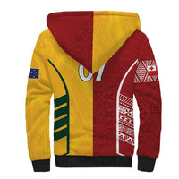Australia - Tonga Rugby Custom Sherpa Hoodie Minimalist Dynamic LT7 - Polynesian Pride
