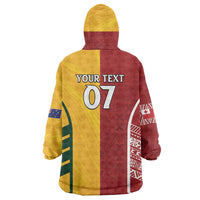 Australia - Tonga Rugby Custom Wearable Blanket Hoodie Minimalist Dynamic LT7 - Polynesian Pride