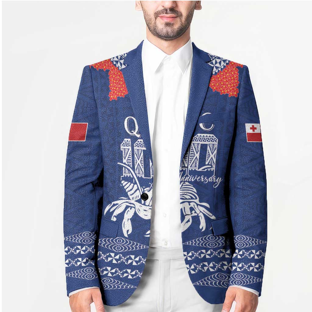 Queen Salote College 100 Years Anniversary Personalized Blazer Tonga QSC Royal Blue - Polynesian Pride