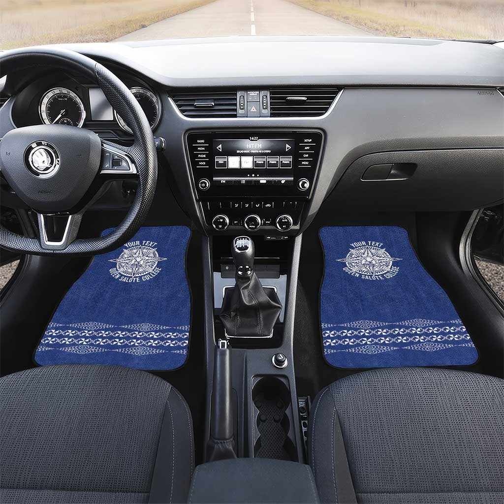 Queen Salote College 100 Years Anniversary Personalized Car Mats Tonga QSC Royal Blue - Polynesian Pride