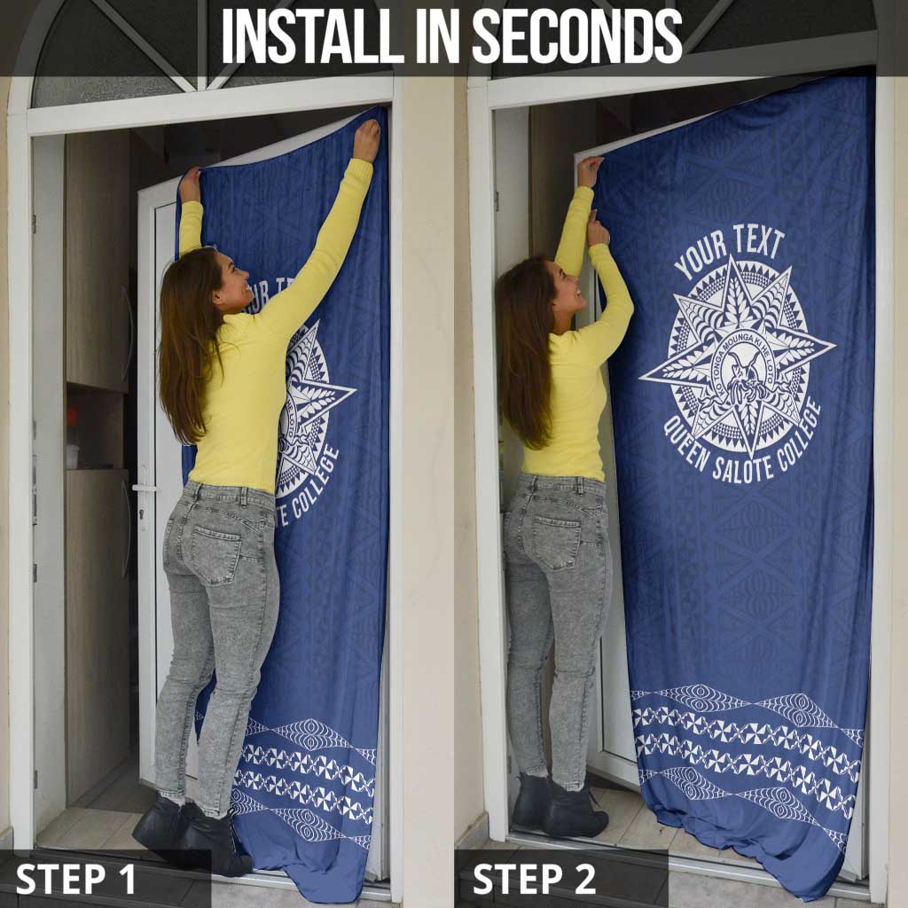 Queen Salote College 100 Years Anniversary Personalized Door Cover Tonga QSC Royal Blue - Polynesian Pride