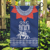 Queen Salote College 100 Years Anniversary Garden Flag Tonga QSC Royal Blue - Polynesian Pride