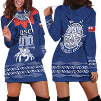Queen Salote College 100 Years Anniversary Personalized Hoodie Dress Tonga QSC Royal Blue - Polynesian Pride