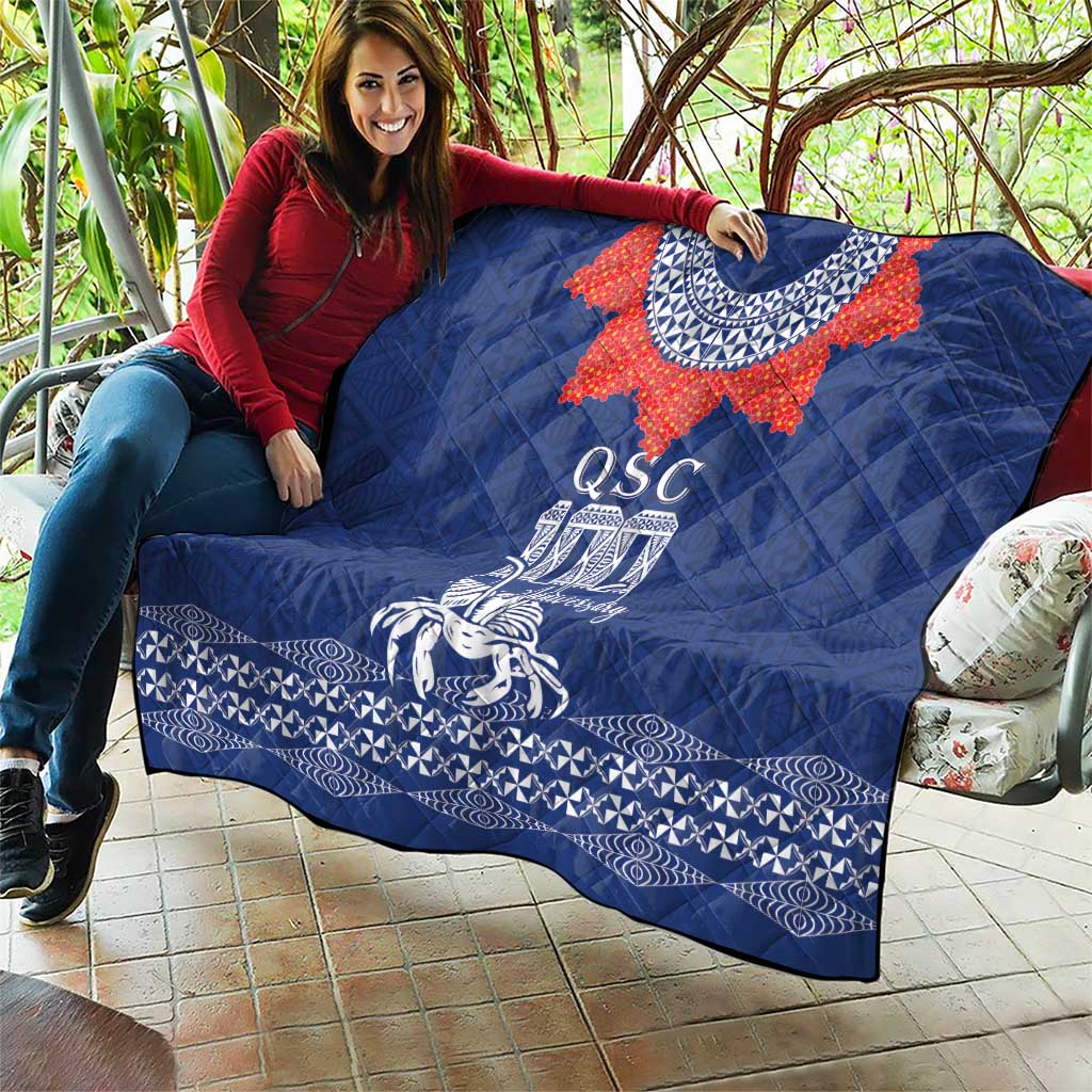 Queen Salote College 100 Years Anniversary Quilt Tonga QSC Royal Blue - Polynesian Pride