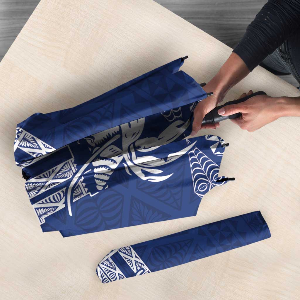 Queen Salote College 100 Years Anniversary Umbrella Tonga QSC Royal Blue - Polynesian Pride