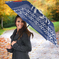 Queen Salote College 100 Years Anniversary Umbrella Tonga QSC Royal Blue - Polynesian Pride
